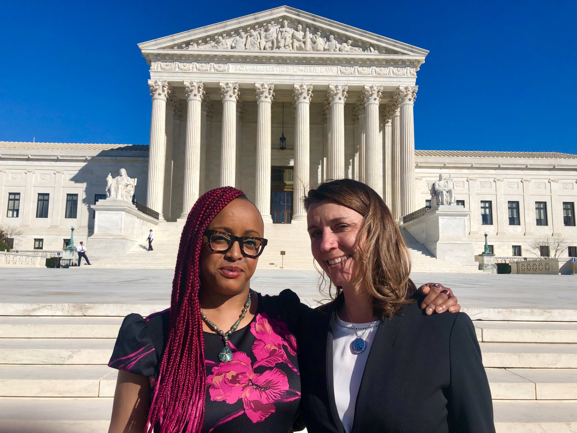 Imani Gandy and Jess Pieklo at the Supreme Court